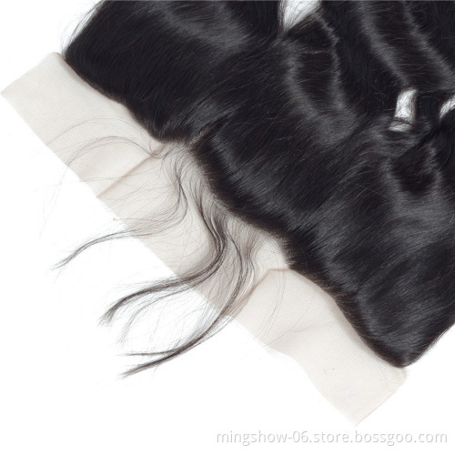 Body Wave Frontal Closure With Baby Hair 100% Remy Human Hair 13x4 Ear To Ear Lace Frontal Closure